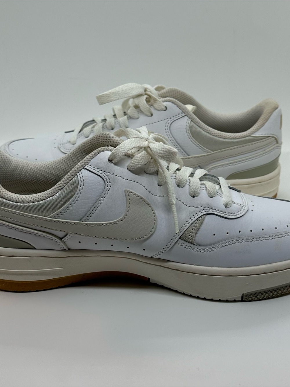 Nike Court Vision Low Next Nature White Gum Sneakers Size 9.5 Retail $120 - Picture 2 of 15